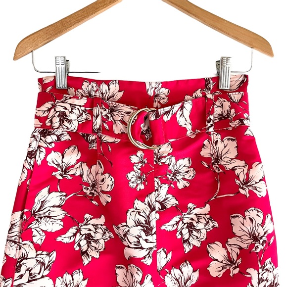 AMUR | ODINA Fuchsia High-Waisted Floral Long Skirt Sz 0 - Picture 9 of 15